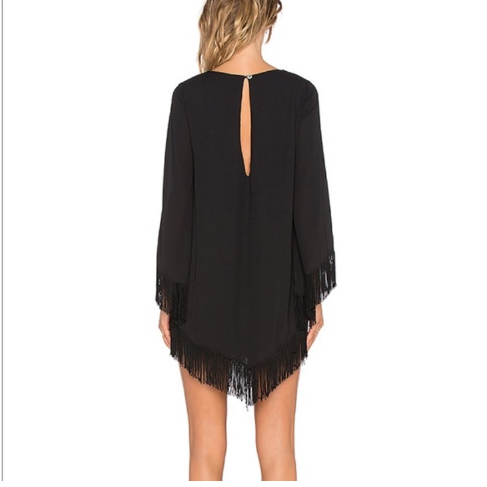 Show Me Your Mumu Fringe Bell Sleeve Dress Size XS - Picture 3 of 7
